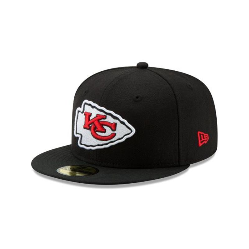 NFL Kansas City Chiefs 59Fifty Fitted (LIB1707) - Black New Era Caps